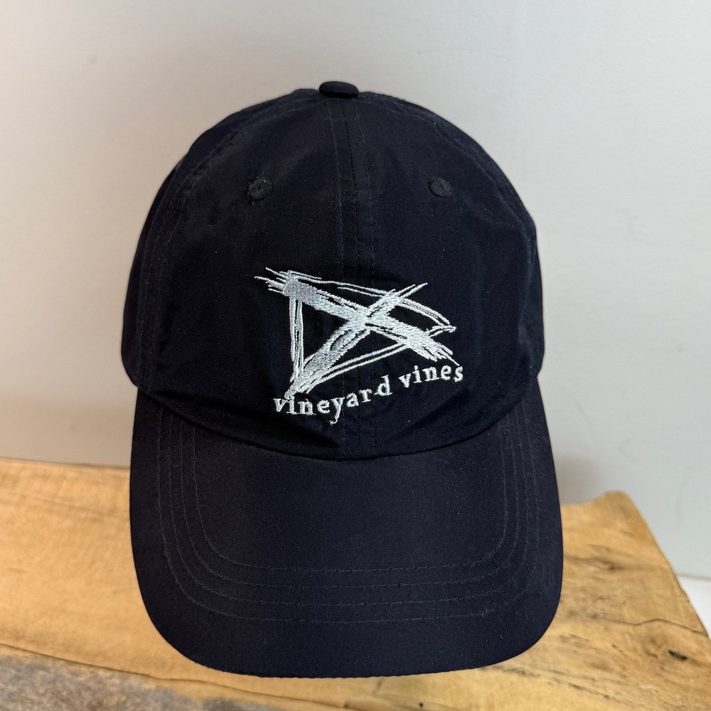 Vineyard Vines Mens Navy Blue Performance Baseball Cap Hat L/XL Embroidered Logo
